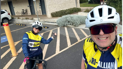 Tri Alliance squad athlete during training